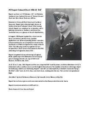 A preview of a PDF biography for Short, Rupert Edward